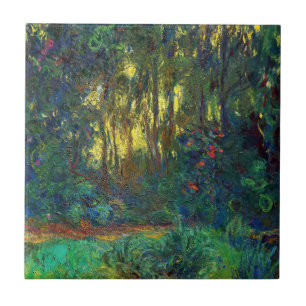 Claude Monet - Ecke eines Teichs mit Seerosen Fliese