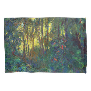 Claude Monet - Ecke eines Teichs mit Seerosen Kissenbezug