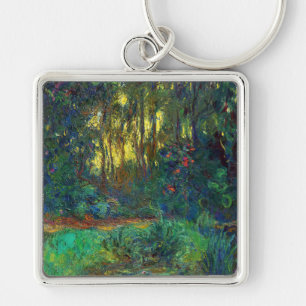 Claude Monet - Ecke eines Teichs mit Seerosen Schlüsselanhänger
