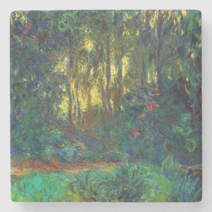 Claude Monet - Ecke eines Teichs mit Seerosen Steinuntersetzer