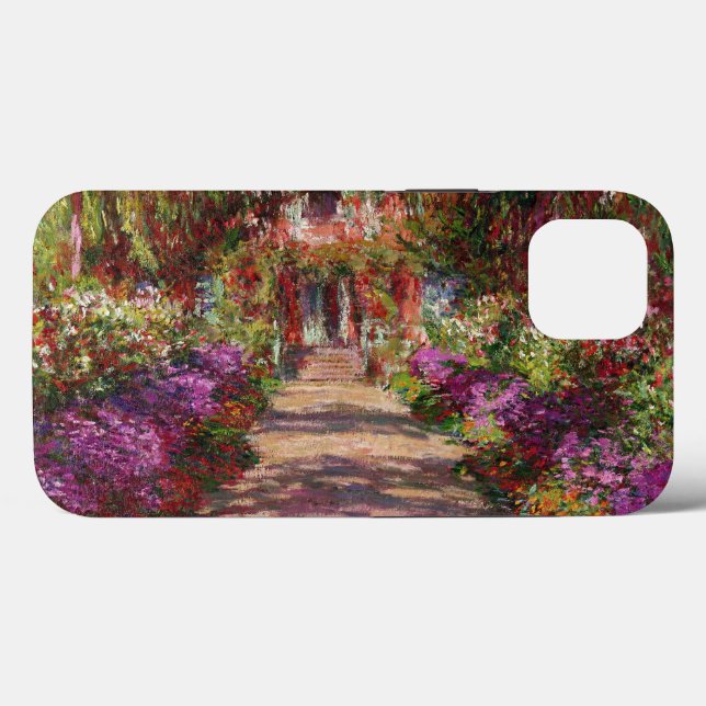 Claude Monet | Ein Weg im Monet-Garten Case-Mate iPhone Hülle (Rückseite (Horizontal))