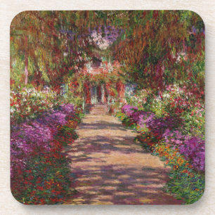 Claude Monet Ein Weg im Monet-Garten Getränkeuntersetzer