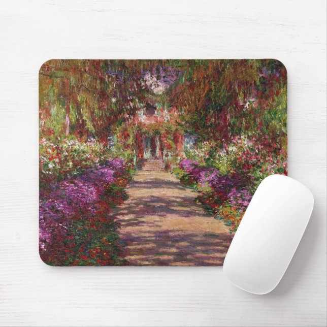 Claude Monet | Ein Weg im Monet-Garten Mousepad (Mit Mouse)