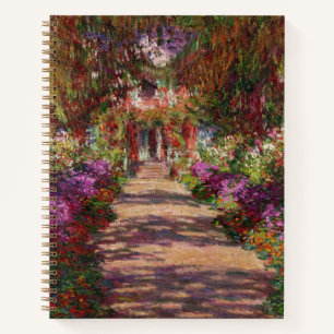 Claude Monet   Ein Weg im Monet-Garten Notizbuch