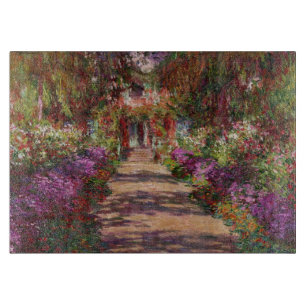 Claude Monet Ein Weg im Monet-Garten Schneidebrett
