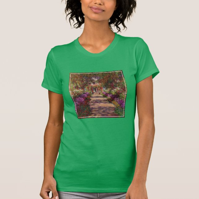 Claude Monet | Ein Weg im Monet-Garten T-Shirt (Vorderseite)