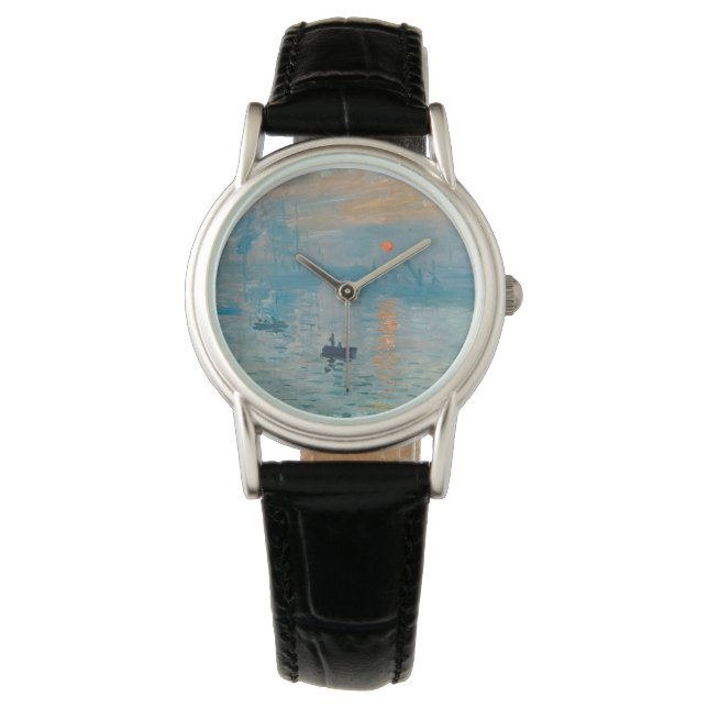 CLAUDE MONET - Eindruck, Sonnenaufgang 1872 Armbanduhr (Vorderseite)