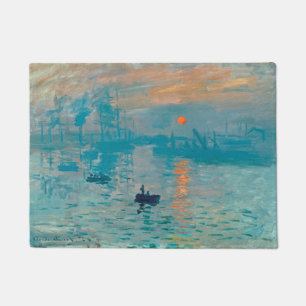 CLAUDE MONET - Eindruck, Sonnenaufgang 1872 Fußmatte