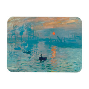 CLAUDE MONET - Eindruck, Sonnenaufgang 1872 Magnet