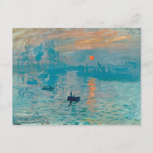 CLAUDE MONET - Eindruck, Sonnenaufgang 1872 Postkarte