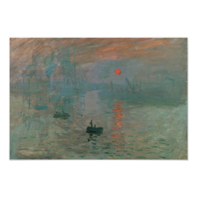 Claude Monet - Eindruck, Sonnenaufgang Fotodruck (Vorne)