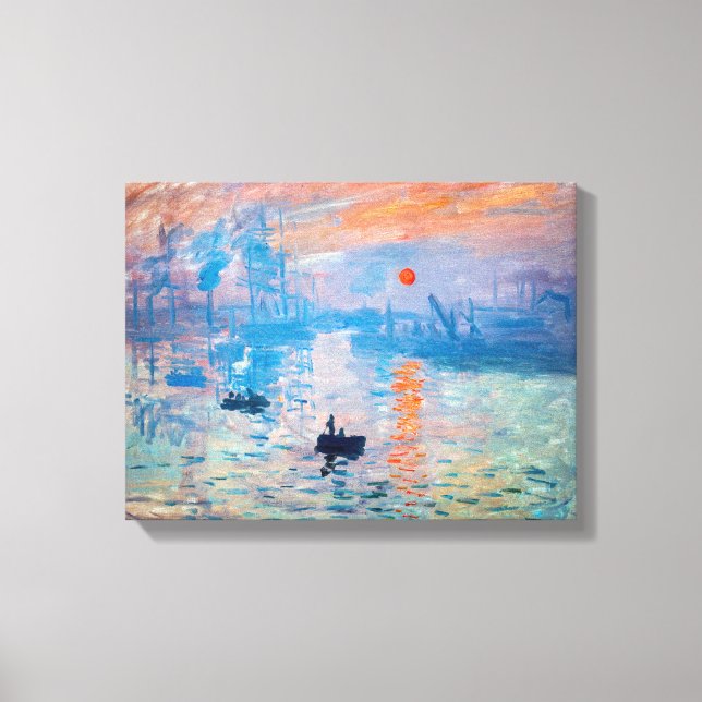 Claude Monet - Eindruck, Sonnenaufgang Leinwanddruck (Vorderseite)