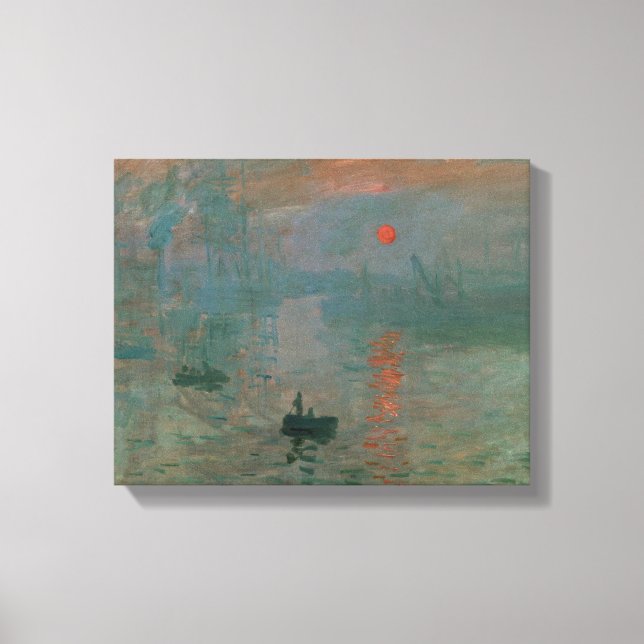 Claude Monet - Eindruck, Sonnenaufgang Leinwanddruck (Vorderseite)