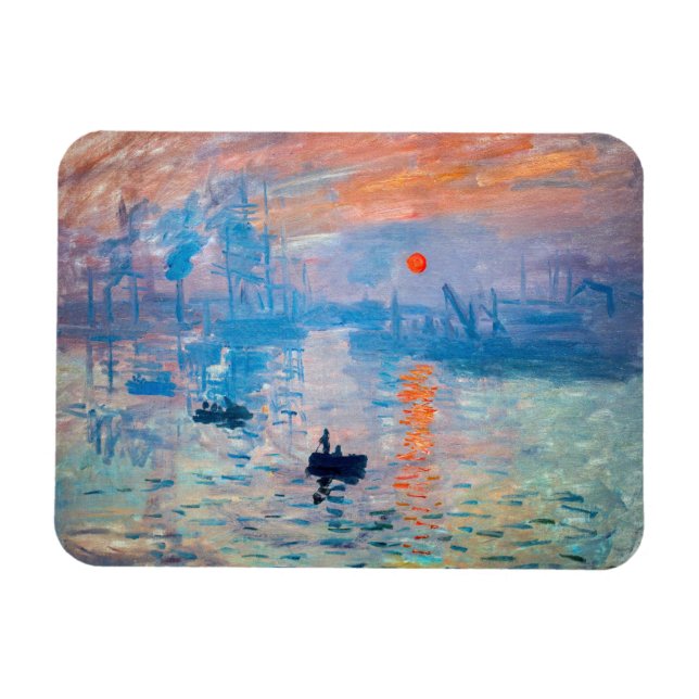 Claude Monet - Eindruck, Sonnenaufgang Magnet (Horizontal)
