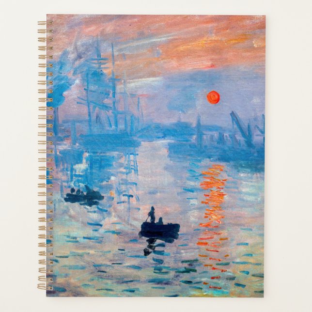 Claude Monet - Eindruck, Sonnenaufgang Planer (Vorderseite)