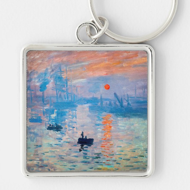 Claude Monet - Eindruck, Sonnenaufgang Schlüsselanhänger (Vorne)