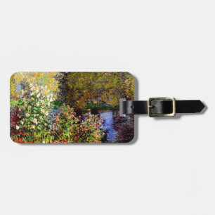 Claude Monet Eine Ecke des Gartens Gepäckanhänger