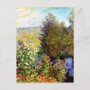 Claude Monet Eine Ecke des Gartens in Montgeron Postkarte