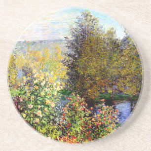 Claude Monet Eine Ecke des Gartens Sandstein Untersetzer