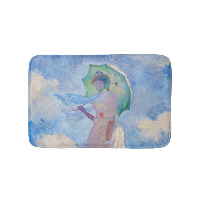 Claude Monet - Eine Frau mit einem Parasol gegenüb Badematte (Vorderseite)