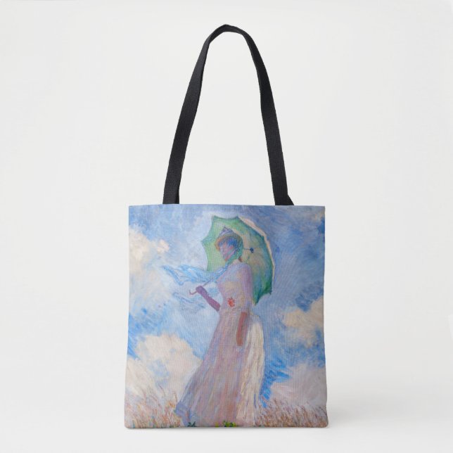 Claude Monet - Eine Frau mit einem Parasol gegenüb Tasche (Vorderseite)