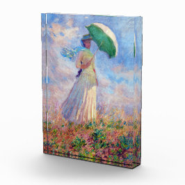 Claude Monet - Eine Frau mit einem Sonnenschirm au Fotoblock