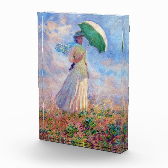 Claude Monet - Eine Frau mit einem Sonnenschirm au Fotoblock (Rechts)