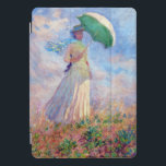 Claude Monet - Eine Frau mit einem Sonnenschirm au iPad Pro Cover<br><div class="desc">Studium einer Figur im Freien,  auch bekannt als Frau mit einem Parasol/Regenschirm rechts. Von Claude Monet im Jahre 1886.</div>