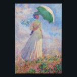 Claude Monet - Eine Frau mit einem Sonnenschirm au Künstlicher Leinwanddruck<br><div class="desc">Studium einer Figur im Freien,  auch bekannt als Frau mit einem Parasol/Regenschirm rechts. Von Claude Monet im Jahre 1886.</div>