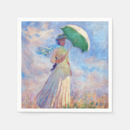 Claude Monet - Eine Frau mit einem Sonnenschirm au Serviette