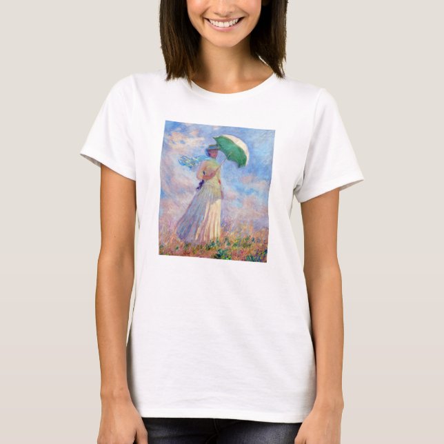 Claude Monet - Eine Frau mit einem Sonnenschirm au T-Shirt (Vorderseite)