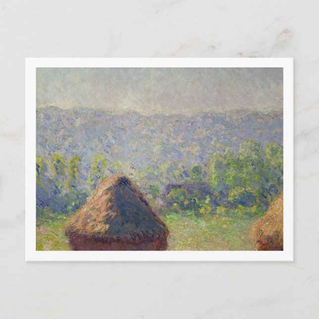 Claude Monet | Ende des Sommers in Givern Postkarte (Vorderseite)
