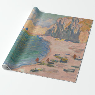 Claude Monet - Etretat: Strand und Falaise d'Amont Geschenkpapier