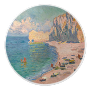 Claude Monet - Etretat: Strand und Falaise d'Amont Keramikknauf