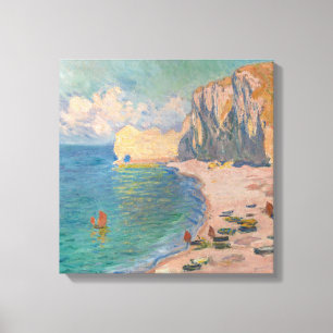 Claude Monet - Etretat: Strand und Falaise d'Betwe Leinwanddruck