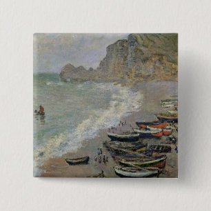 Claude Monet Etretat, Strand und Porte d'Amont Button