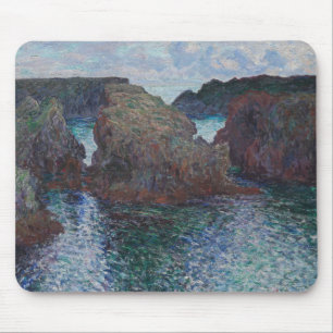 Claude Monet - Felsen in Port-Goulphar, Belle-Ile Mousepad