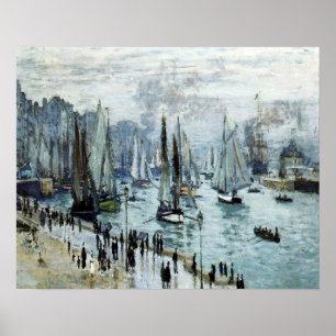 Claude Monet Fischerboote Verlassend Hafen Poster