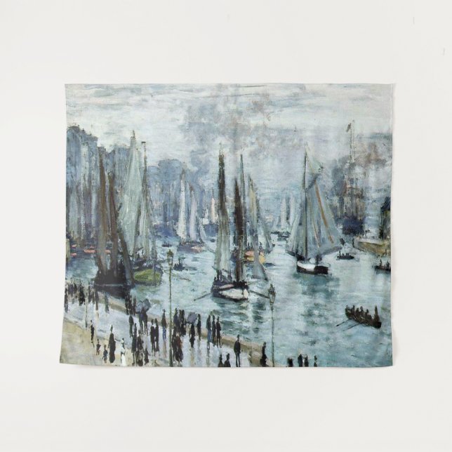Claude Monet Fischerboote Verlassend Hafen Wandteppich (Vorderseite (Horizontal))