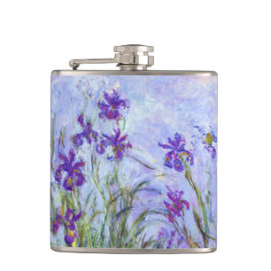 Claude Monet - Flieder-Iris / Iris Mauves Flachmann