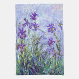 Claude Monet - Flieder-Iris / Iris Mauves Geschirrtuch