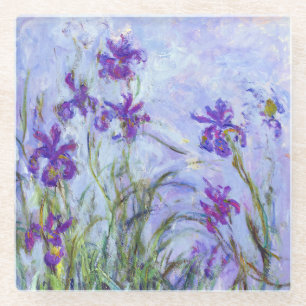 Claude Monet - Flieder-Iris / Iris Mauves Glasuntersetzer