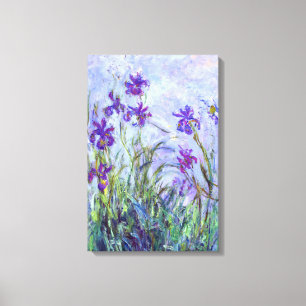 Claude Monet - Flieder-Iris / Iris Mauves Leinwanddruck