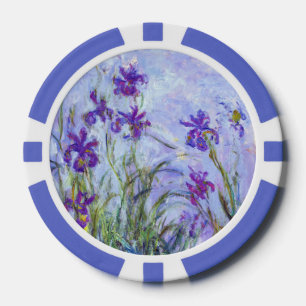 Claude Monet - Flieder-Iris / Iris Mauves Pokerchips
