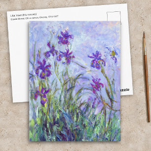 Claude Monet - Flieder-Iris / Iris Mauves Postkarte