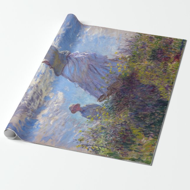 Claude Monet Frau mit einem Parasol Geschenkpapier (Ungerollt)