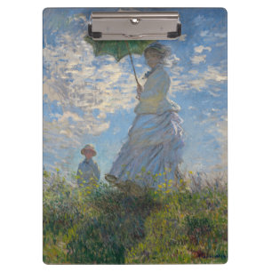 Claude Monet Frau mit einem Sonnenschirm Meisterwe Klemmbrett