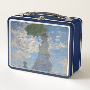 Claude Monet Frau mit einem Sonnenschirm Meisterwe Metall Brotdose