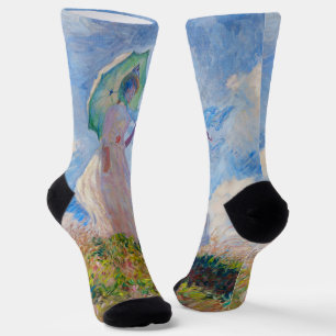 Claude Monet - Frau mit einem Sonnenschirm nach li Socken