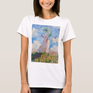 Claude Monet - Frau mit einem Sonnenschirm nach li T-Shirt